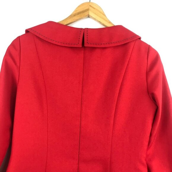 Tom And  Linda Platt Red Vintage Classic  Designer Pencil Dress women Size S - Picture 13 of 15
